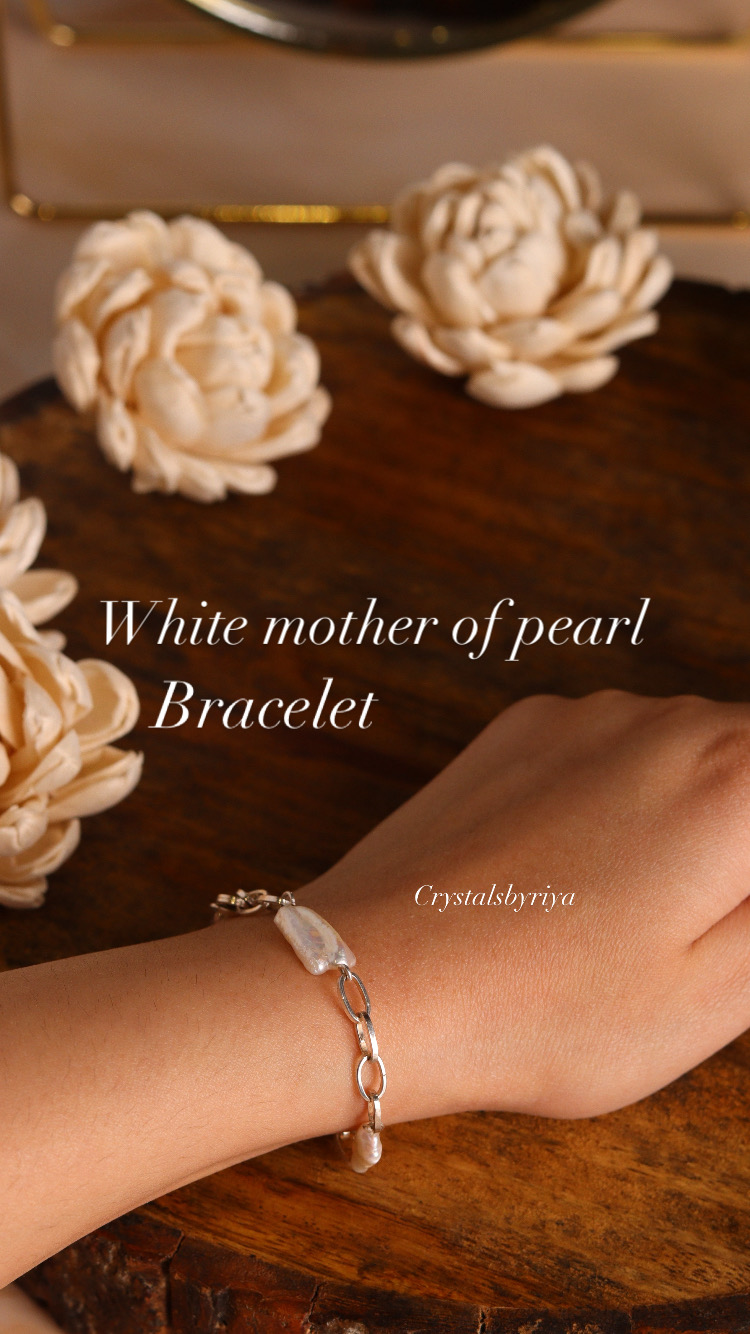 Mother Of Pearl Silver bracelet